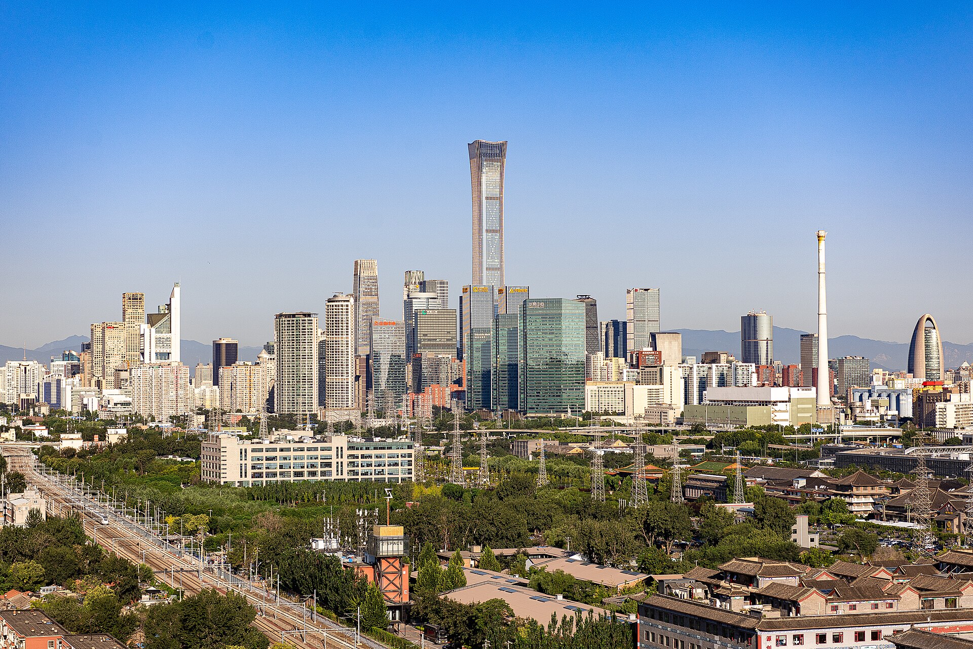 Beijing’s skyline, with China Zun and the CCTV headquarters